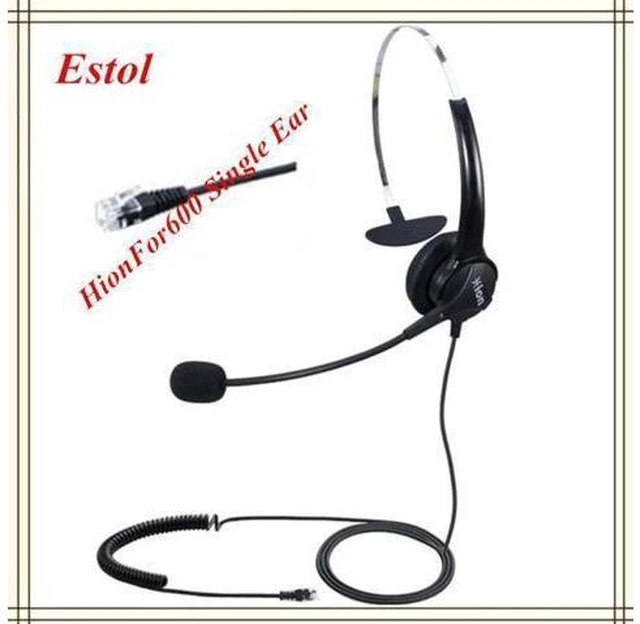 Main image of HD voice Hion For600 RJ9 Crystal professional Single ear call center headset tel