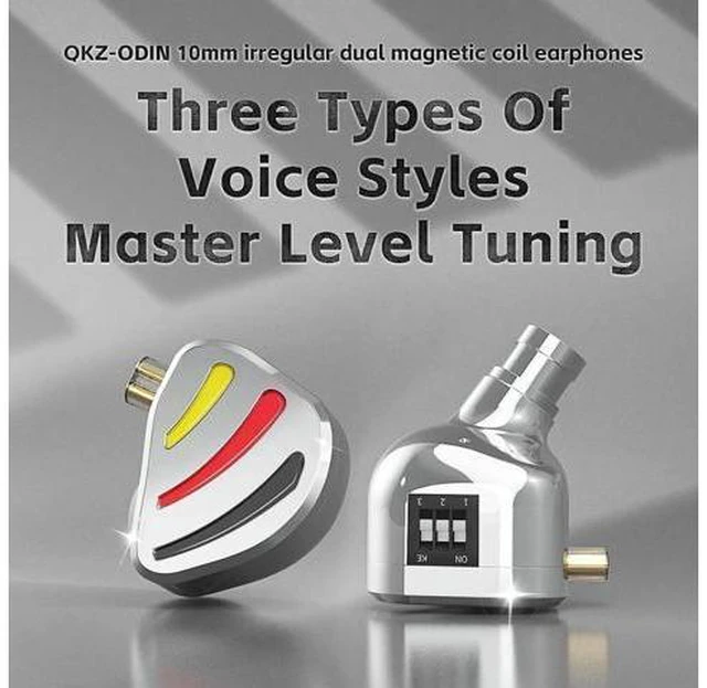 Alt view image 4 of 6 - QKZ ODIN Odin Metal Headphones Adjustable In-Ear Dynamic CrossoverHeadphones Mon