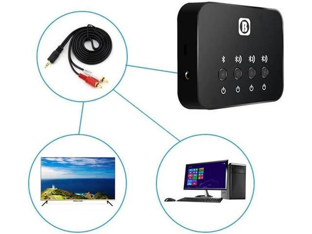 Alt view image 5 of 6 - Wireless Bluetooth Transmitter Car Kit BW-107 1 to 3 Bluetooth Shareware Transmi