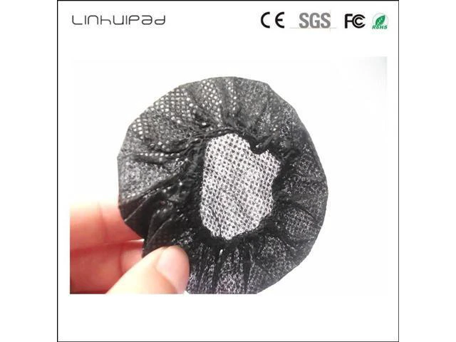 Alt view image 6 of 6 - linhuipad 6-7cm White Non Woven Disposable Sanitary Headphone Cover ear cushion
