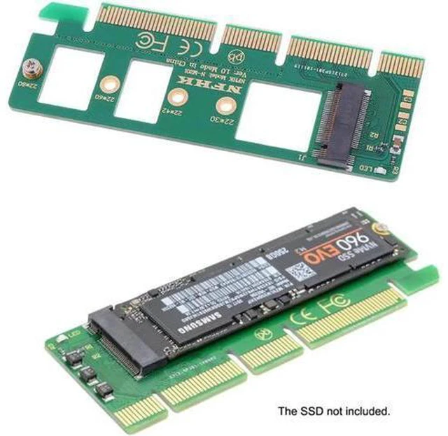 Main image of 1PC NVMe M.2 NGFF SSD to PCI-E PCI express 3.0 16x x4 adapter riser card convert
