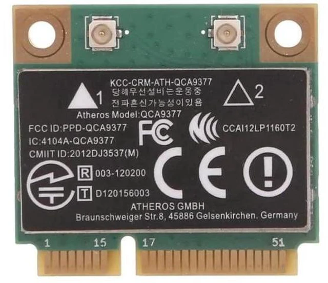Main image of WIFI Card Atheros QCA9377 Wireless Dual Band 433Mbps WLAN 802.11ac 2.4G/5G Bluet