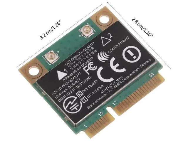Alt view image 3 of 3 - WIFI Card Atheros QCA9377 Wireless Dual Band 433Mbps WLAN 802.11ac 2.4G/5G Bluet