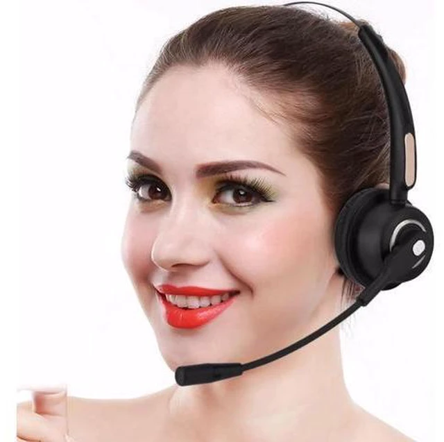 Main image of Call Center Bluetooth Headset Wireless Over-the-Head Noise Canceling Headphones