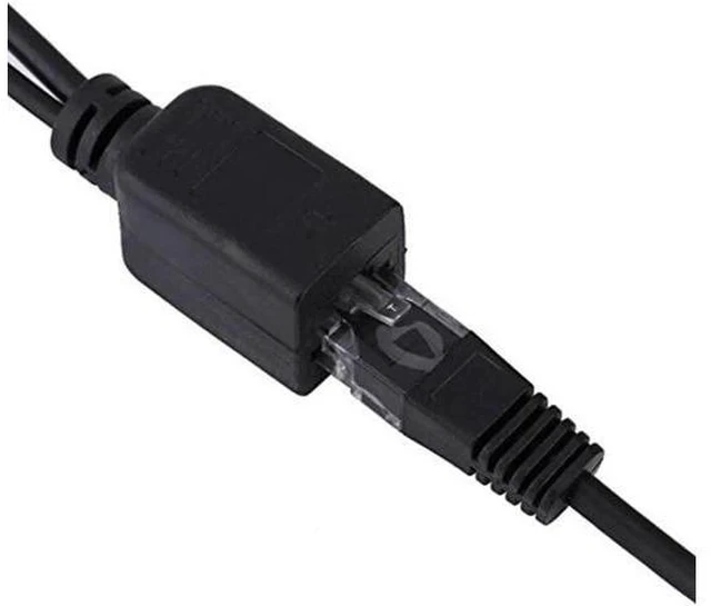 Alt view image 5 of 5 - 2Pcs RJ45 Power Over Ethernet LAN DC Male Passive PoE Adapter Injector Splitter