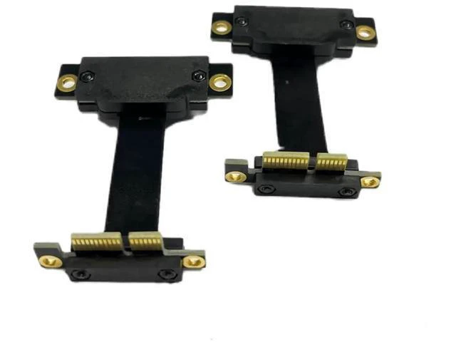 Alt view image 3 of 7 - PCIe 3.0 x1 Riser Extension Cable 90 Degree Reverse PCIe x1 to x1 Ada