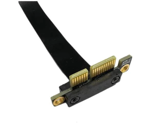 Alt view image 7 of 7 - PCIe 3.0 x1 Riser Extension Cable 90 Degree Reverse PCIe x1 to x1 Ada