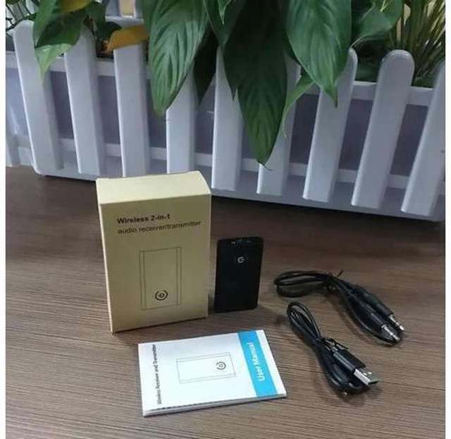 Alt view image 6 of 6 - Wireless Audio Adapter Output for Headphones TV Computer Bluetooth Transmitter R