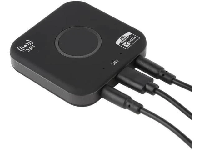 Alt view image 2 of 6 - Bluetooth Transmitter and Receiver Adapter Audio APT-X NFC CVC6.0 Built-in Micro