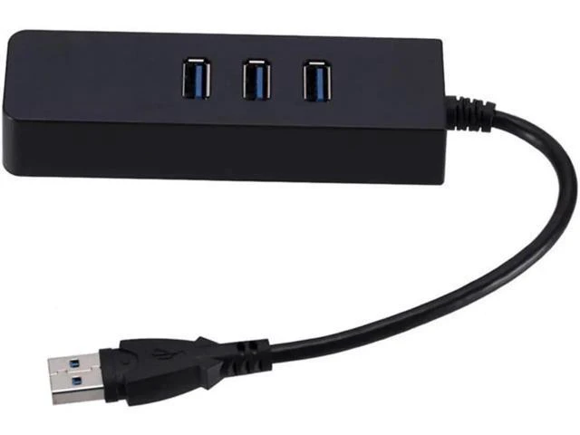 Alt view image 2 of 6 - 3 Port USB 3.0 Hub Gigabit Ethernet Adapter USB 3.0 to RJ45 1000Mpbs