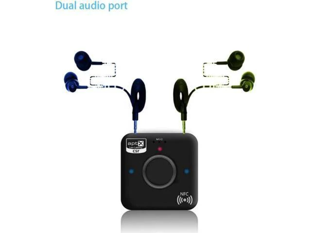Alt view image 5 of 6 - Bluetooth Transmitter and Receiver Adapter 4.2 Audio APT-X NFC CVC6.0 Built-in M
