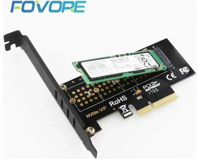 Alt view image 4 of 5 - On Cards PCIE to M2/M.2 Adapter/PCI Express M.2 SSD PCIE Adapter M.2 NVME/M2 PCI
