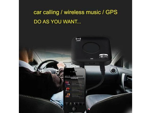 Alt view image 2 of 6 - Bluetooth Transmitter Receiver Adapter 3.5mm Audio APT-X NFC CVC6.0 Built-in Mic