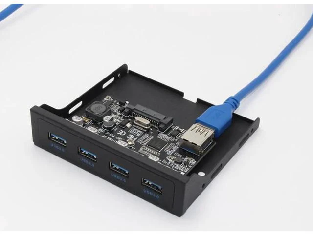 Alt view image 3 of 6 - PCI-E to USB 3.0 PC Front Panel USB Expansion Card PCIE USB Adapter 3.5" Floppy