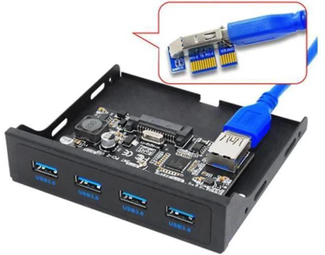 Main image of PCI-E to USB 3.0 PC Front Panel USB Expansion Card PCIE USB Adapter 3.5" Floppy