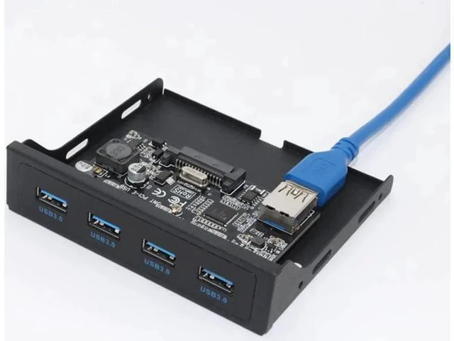 Alt view image 4 of 6 - PCI-E to USB 3.0 PC Front Panel USB Expansion Card PCIE USB Adapter 3.5" Floppy