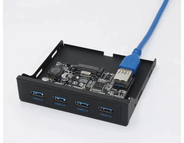 Alt view image 6 of 6 - PCI-E to USB 3.0 PC Front Panel USB Expansion Card PCIE USB Adapter 3.5" Floppy