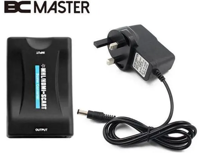Main image of 1080P EU/UK Plug HDMI To SCART Video Stereo Audio Converter Adapter For Sky Box