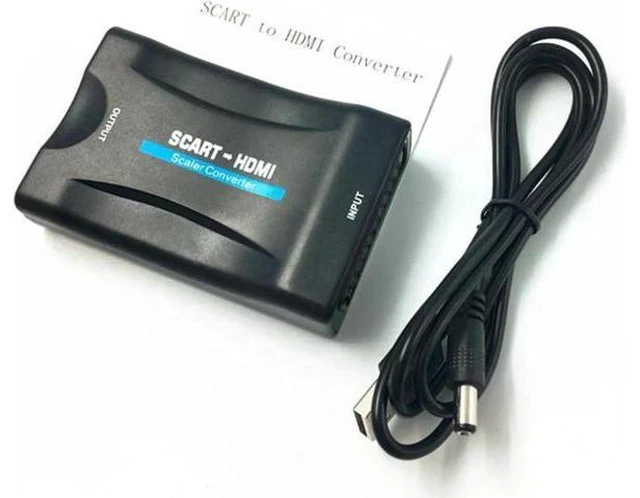 Main image of 1080P SCART To HDMI Video Audio Upscale Converter Adapter for HD TV DVD for Sky