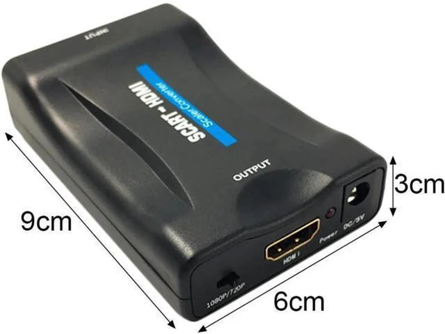 Alt view image 5 of 6 - 1080P SCART To HDMI Video Audio Upscale Converter Adapter for HD TV DVD for Sky