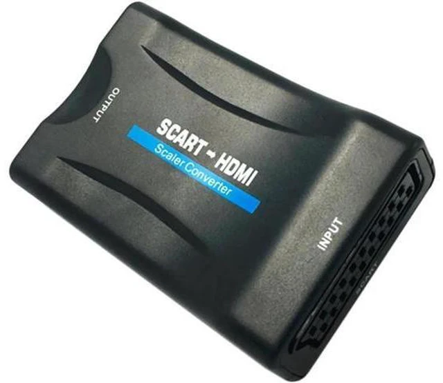 Alt view image 6 of 6 - 1080P SCART To HDMI Video Audio Upscale Converter Adapter for HD TV DVD for Sky