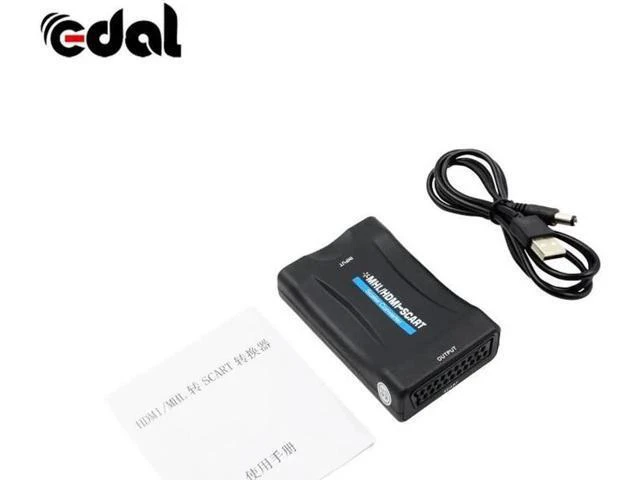 Alt view image 3 of 6 - 1080P HDMI To SCART Video Stereo Audio Converter Adapter For Sky Box HD TV DVD S