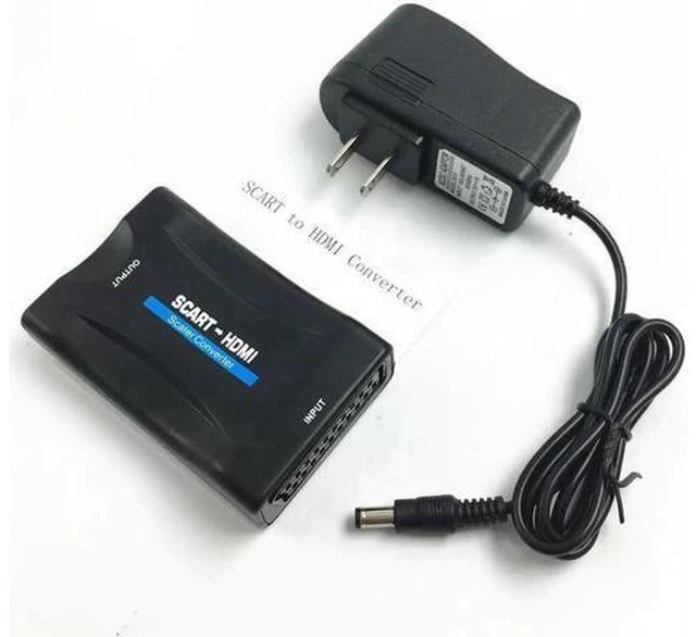 Main image of EU US UK AU Plug AC Power Adapter 1080P/720P Scart To HDMI MHL Converter Audio V