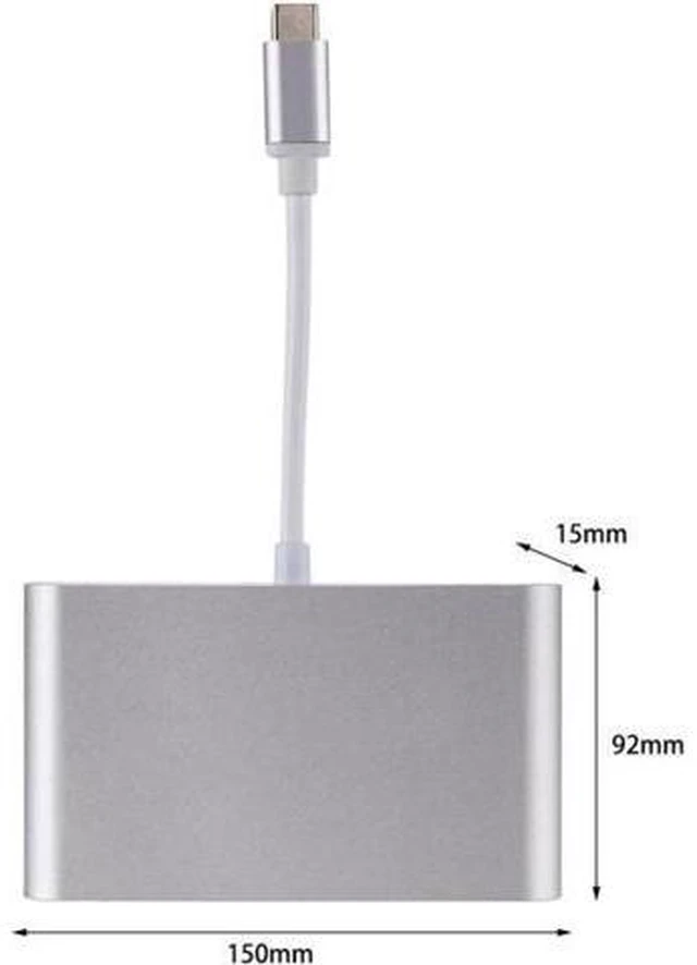 Alt view image 4 of 6 - Male To HDMI Female Output HD With Video Cable Converter Audio TV AV HDTV Conver