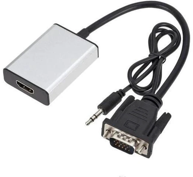 Alt view image 6 of 6 - Male To HDMI Female Output HD With Video Cable Converter Audio TV AV HDTV Conver