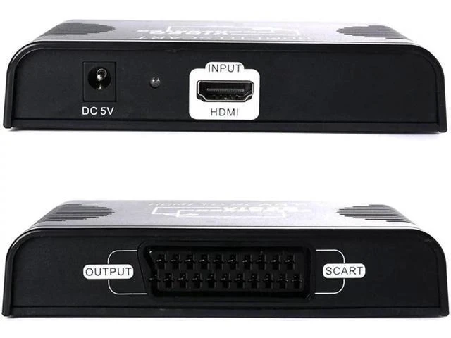 Alt view image 6 of 6 - 1080P HD HDMI to Scart Converter HDMI input + Scart output Audio Splitter Adapte