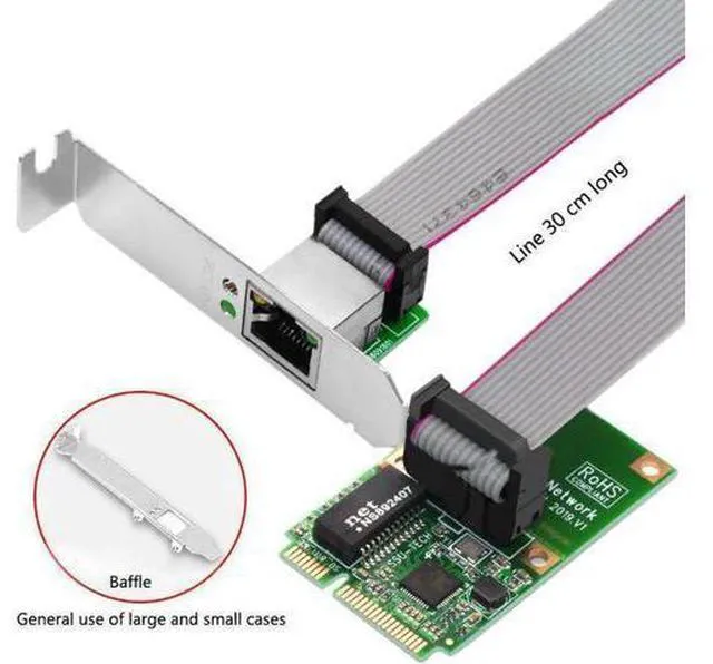 Main image of Computer Mini PCI-E Bus Interface RJ45 Network Interface Gigabit Wired Network C