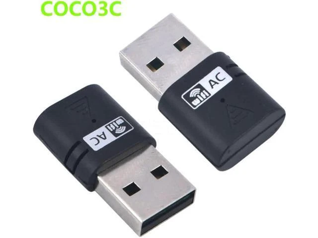 Alt view image 6 of 6 - AC 600Mbps WIFI Dual Band Dongle USB Wi Fi Adapter 2.4G+5GHz Antenna