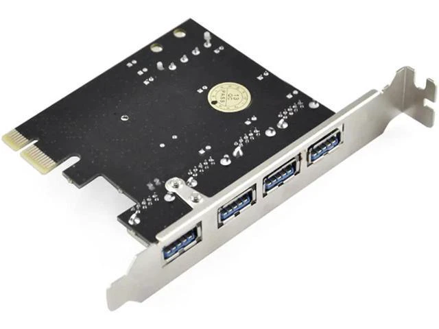Alt view image 5 of 5 - 4 Ports USB 3.0 Pci-e Expansion Card PCIe PCI Express USB 3.0 HUB 4-Port Adapter