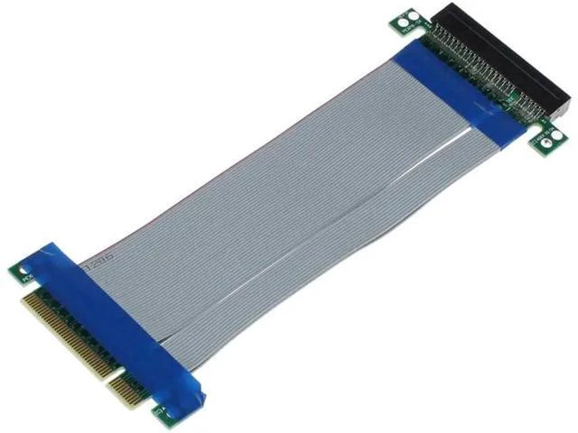 Alt view image 4 of 4 - Adapter Cable PCI-E Express 8X Riser Card Extender Extension Flexible Cord Ribbo