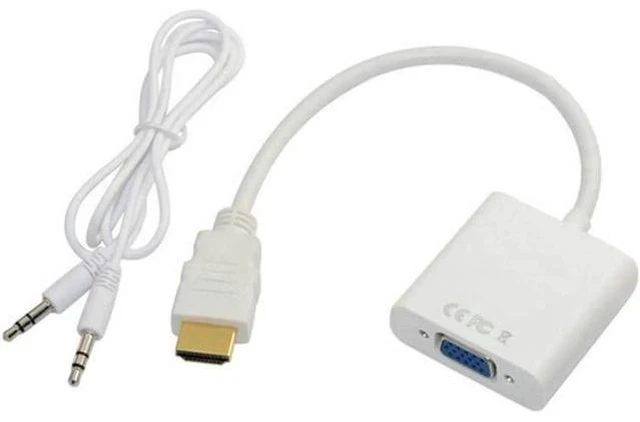 Alt view image 5 of 6 - 5pcs/lot Gold Plated High-Speed Active HDMI to VGA Converter Adapter Male to Fem