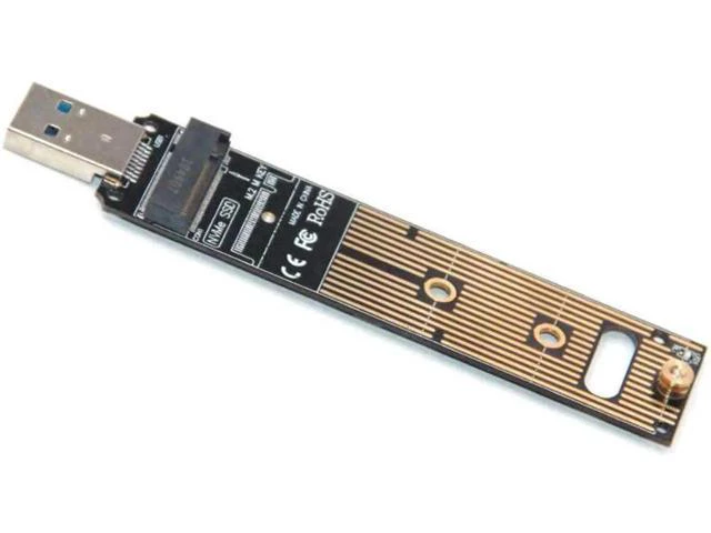 Alt view image 2 of 5 - M.2 NVME A 3.0 Solid State Drive Hot swap Internal Converter Card for 2242/2260