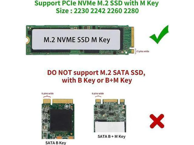 Alt view image 4 of 5 - M.2 NVME A 3.0 Solid State Drive Hot swap Internal Converter Card for 2242/2260