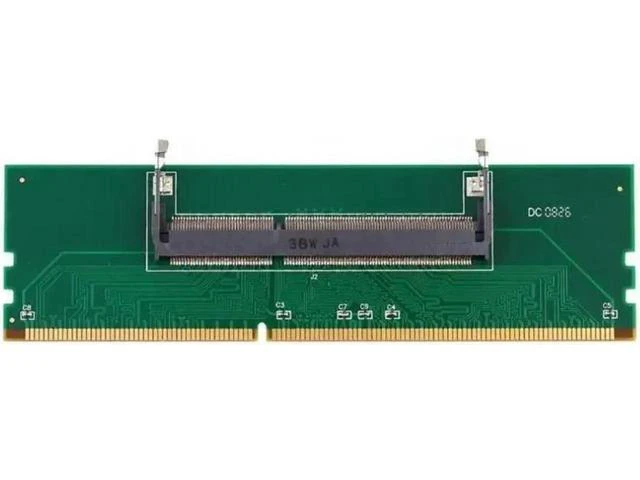Alt view image 3 of 6 - Notebook Memory to Desktop Memory Connector Adapter Card 200 Pin SO-DIMM to Desk