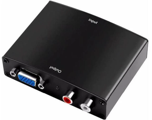 Alt view image 4 of 6 - Toy Quality HDMI to VGA Converter with Audio 1080P Connector EU/US/UK Plug Adapt
