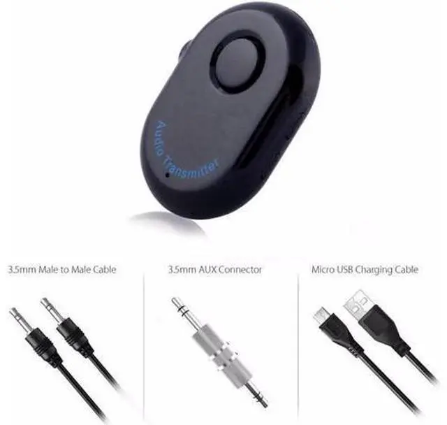 Alt view image 6 of 6 - Bluetooth 4.0 Audio Transmitter Adapter 3.5mm Jack for TV/DVD/MP3 hot sale