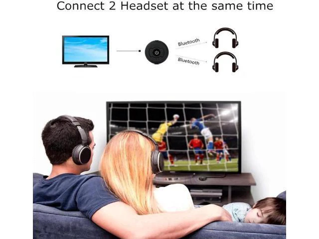 Alt view image 5 of 6 - 3.5mm Wireless Bluetooth Transmitter H-366T Multi-point Audio Music Stereo Trans