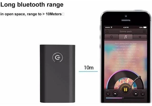 Alt view image 4 of 6 - est B9 Bluetooth Transmitter Receiver 3.5mm Stereo Output Wireless Audio Adapter
