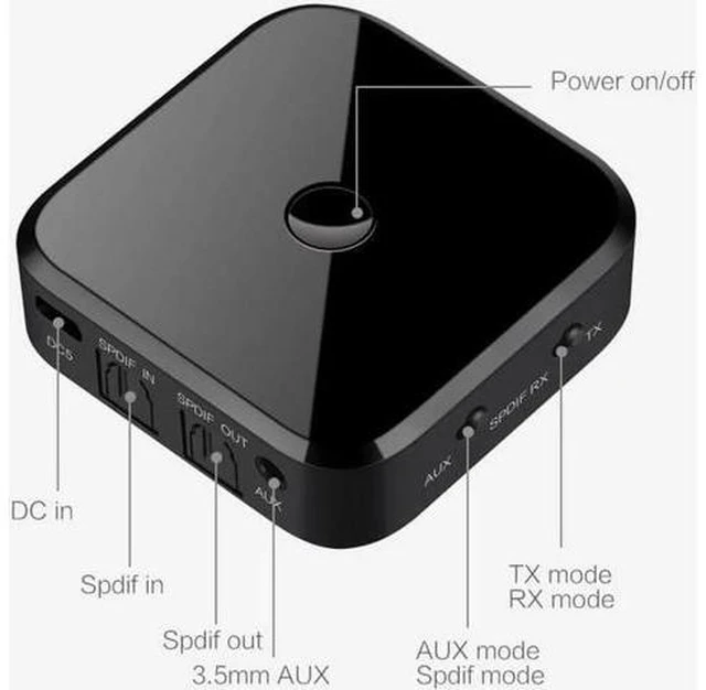 Alt view image 6 of 6 - TX16 Apt-x HIFI Bluetooth Receiver Transmitter Wireless Adapter Audio 3.5mm SPDI