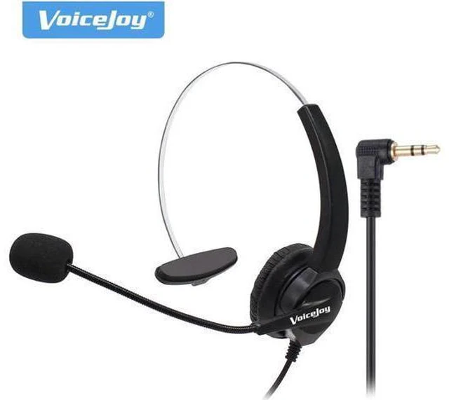 Main image of 2.5mm plug headset Call Center phone Headset Noise Cancelling Headphone with Mic