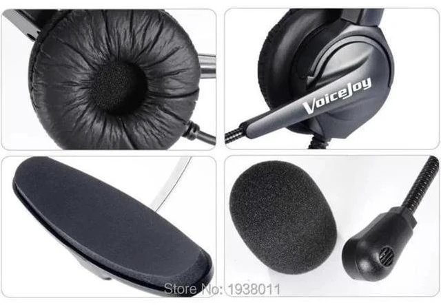 Alt view image 2 of 2 - 2.5mm plug headset Call Center phone Headset Noise Cancelling Headphone with Mic
