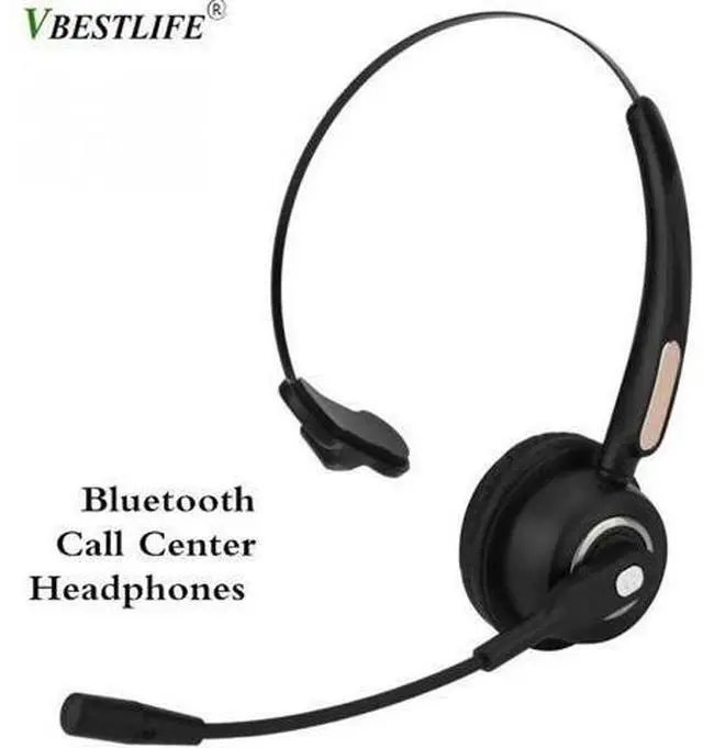 Main image of Call Center Bluetooth Headset Wireless Over-the-Head Noise Canceling Headphones