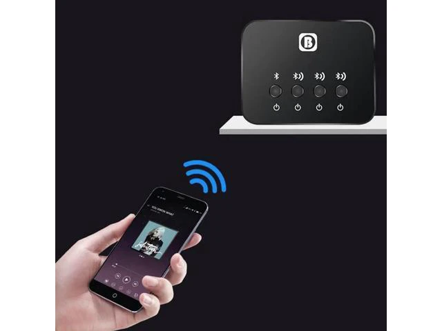 Alt view image 4 of 6 - Low LatencY Bluetooth Transmitter for TV Support aptX Dual Link Wireless Music A