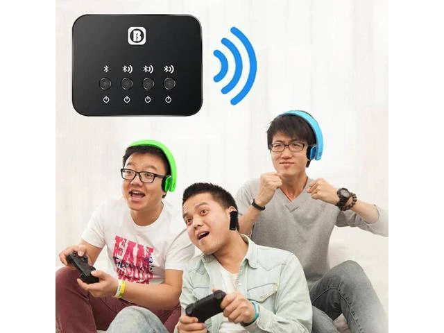 Alt view image 6 of 6 - Low LatencY Bluetooth Transmitter for TV Support aptX Dual Link Wireless Music A