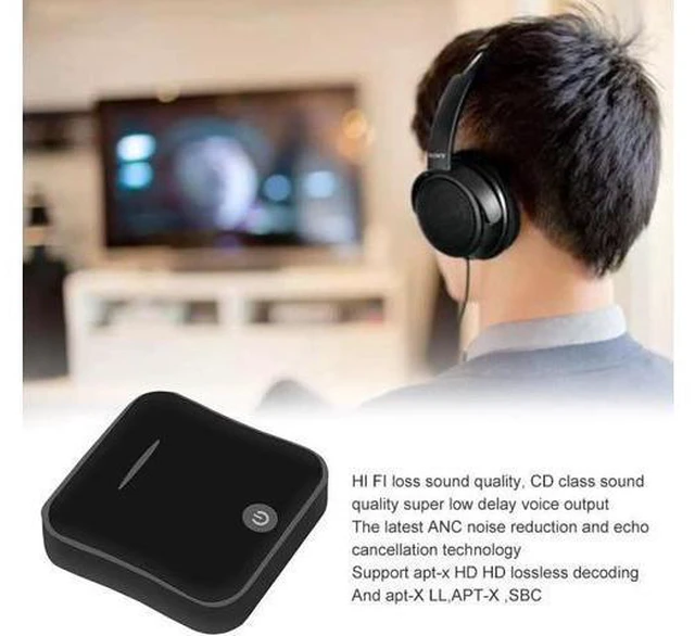 Main image of Kebidu 2 in 1 Bluetooth 5.0 Aptx HD Adapter Optical Toslink 3.5mm AUX SPDIF Ster
