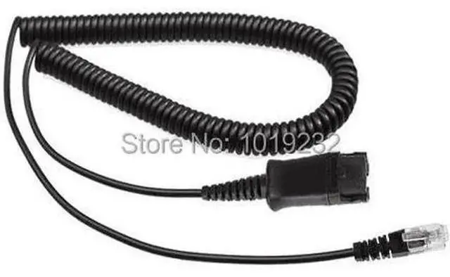 Alt view image 4 of 4 - RJ9 plug headphone Anti-NoiseTelephone headset call center headset QD cord Volum